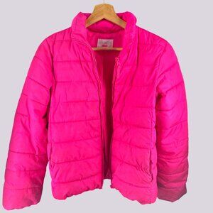 Childrens Place Girls Puffer Jacket XL Pink Quilted Outerwear Lightweight Warm C